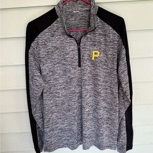 Sport-Tek Heathered Gray and Black Pullover